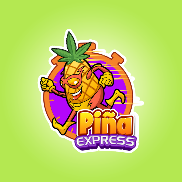 Pina Express Logo Machine Sign