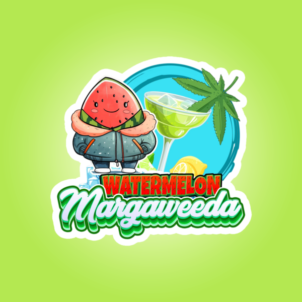 Watermelon Margaweeda Logo Machine Sign