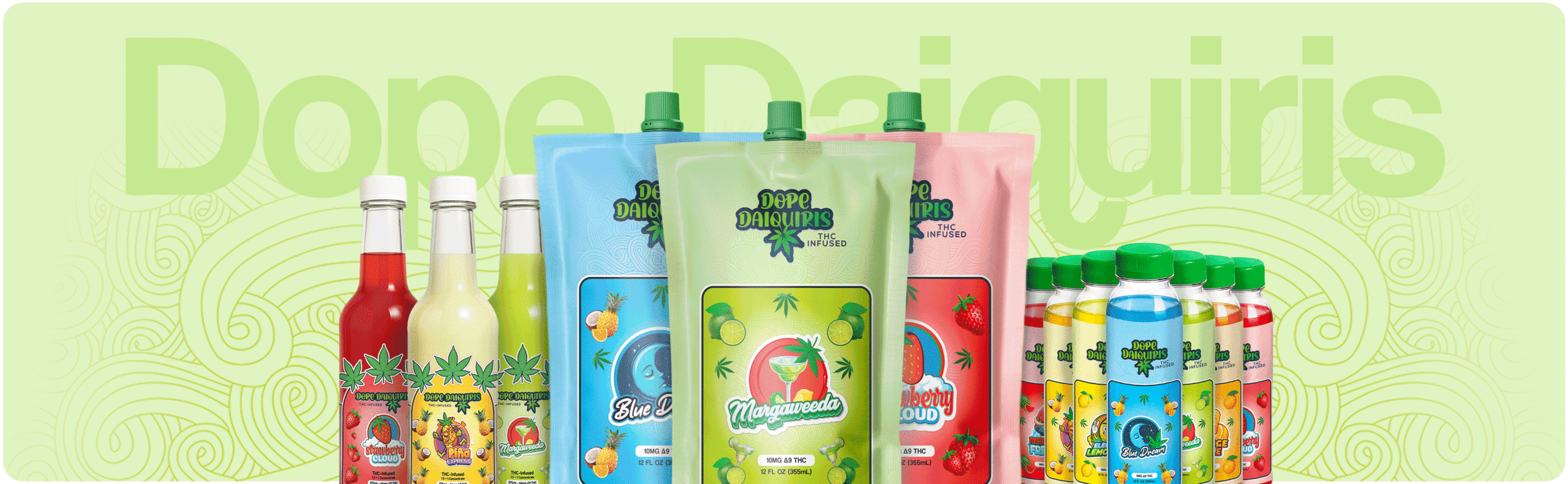 Image of Dope Daiquiris, Cannabis-infused daiquiri keywords: Cannabis, infused, daiquiri, cocktail, marijuana, THC, beverage, mixology, recipe.