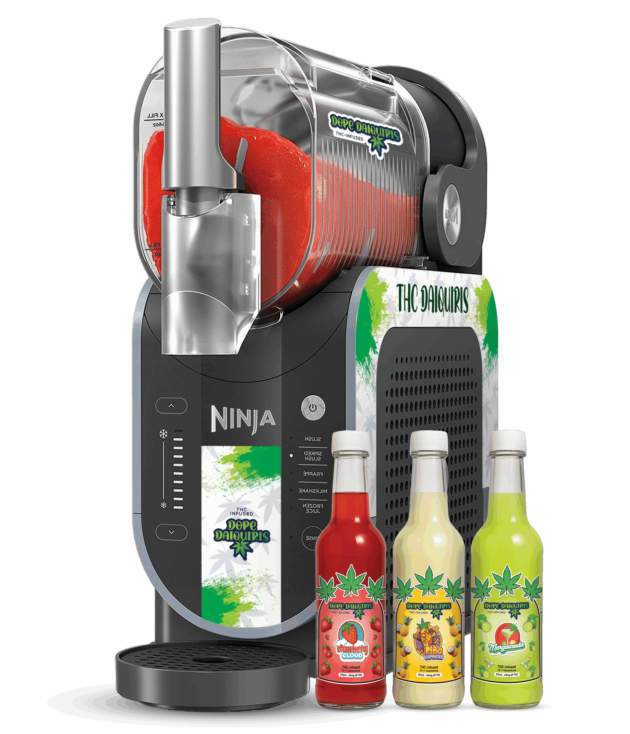 Image of Dope Daiquiris, Cannabis-infused daiquiri keywords: Cannabis, infused, daiquiri, cocktail, marijuana, THC, beverage, mixology, recipe.